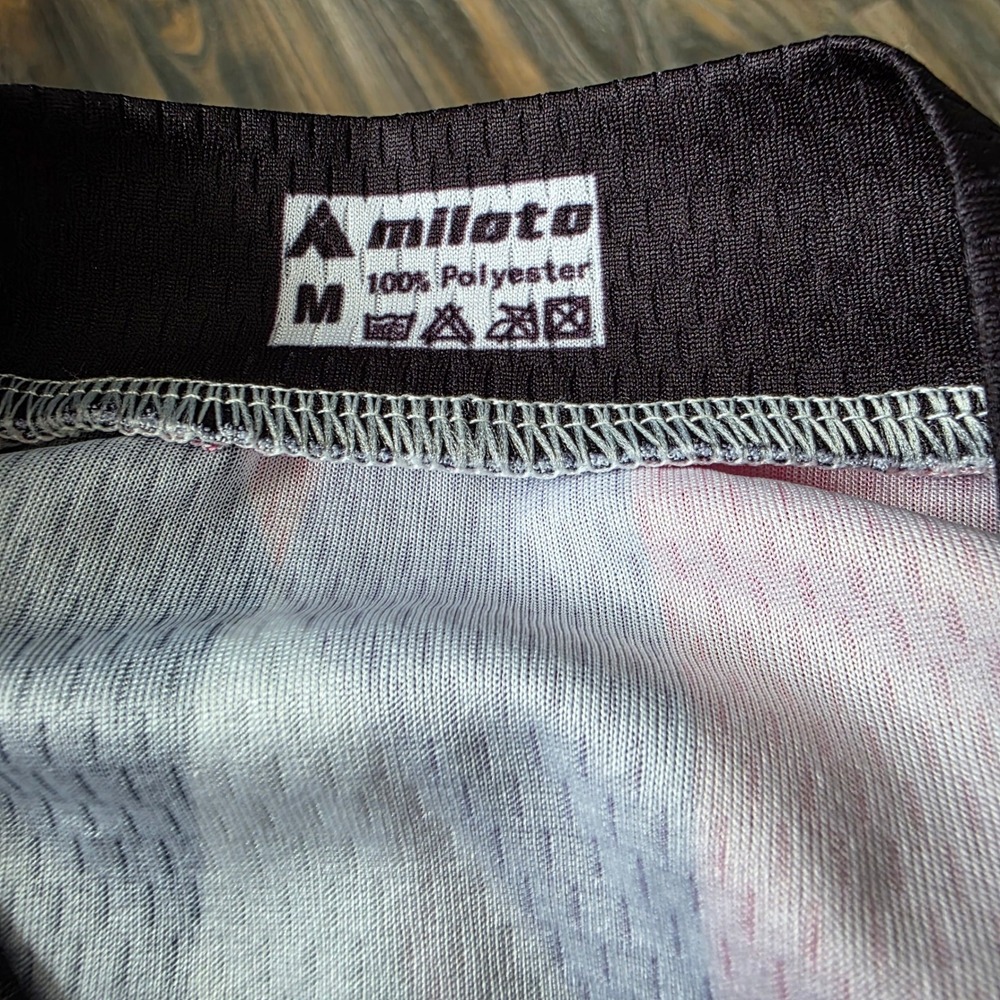 Miloto Women's Geometric Print Short Sleeve Cycling Jersey Top‎ Size M - Picture 6 of 8